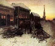 Perov, Vasily The Last Tavern at the City Gates china oil painting reproduction